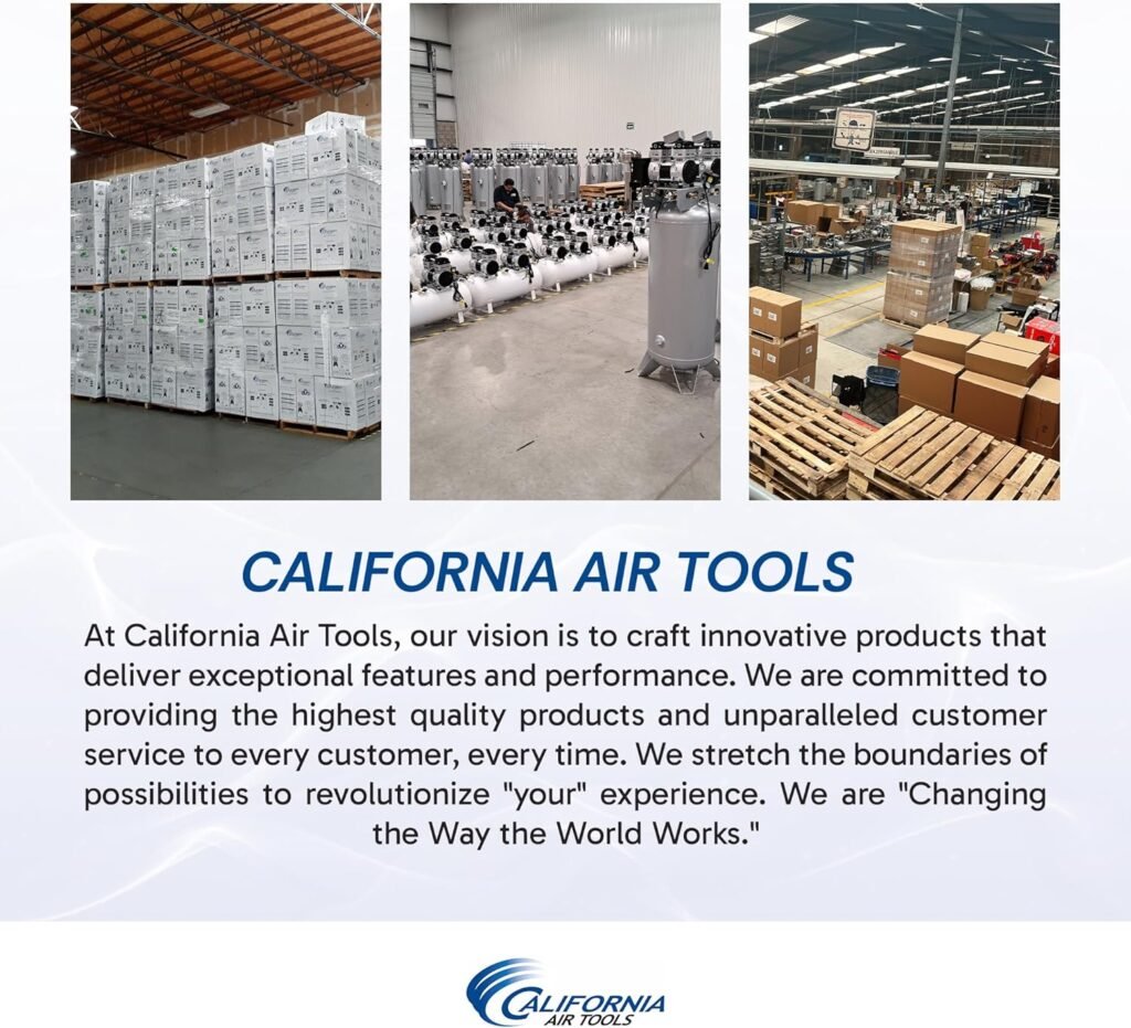 California Air Tools 20040DCADC Powerful 4.0 HP Ultra Quiet and Oil-Free Air Compressor, Gallon Tank, dB Noise Level, White, 220v 60hz, with 98% Air Drying System and Automatic Drain Valve California Air Tools 20040DCADC Powerful 4.0 HP Ultra Quiet and Oil-Free Air Compressor, Gallon Tank, dB Noise Level, White, 220v 60hz, with 98% Air Drying System and Automatic Drain Valve