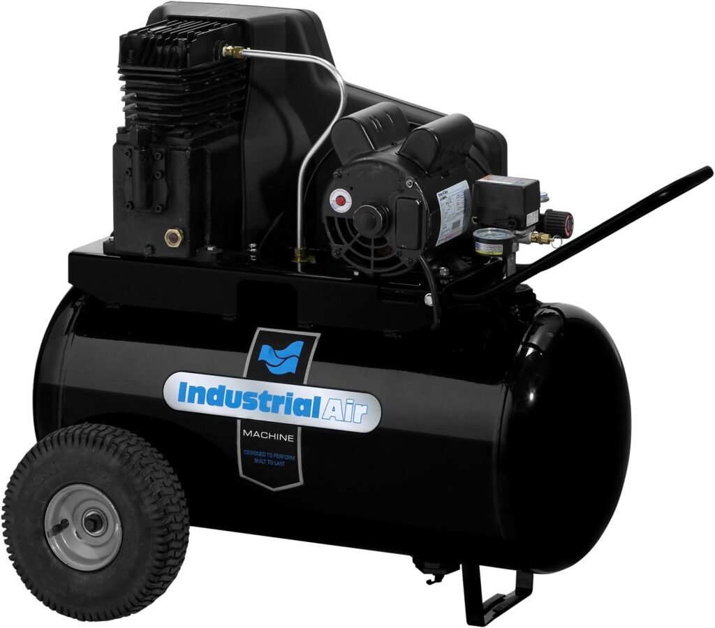 Industrial Air IPA1882054 20-Gallon Belt Driven Air Compressor with Twin Cylinder