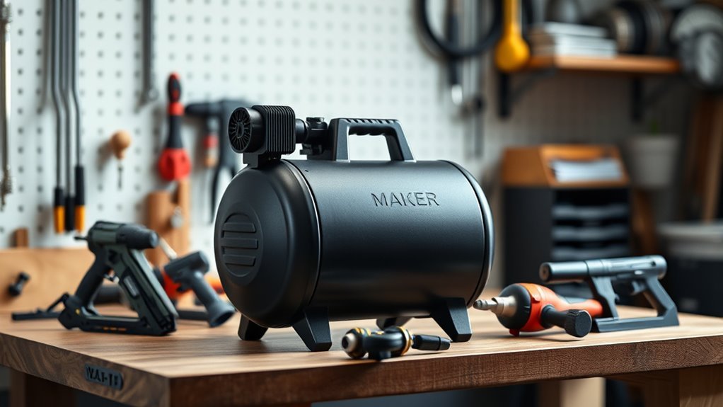 quiet portable efficient compressor