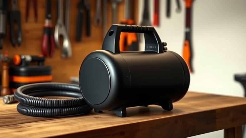 quiet portable efficient compressor