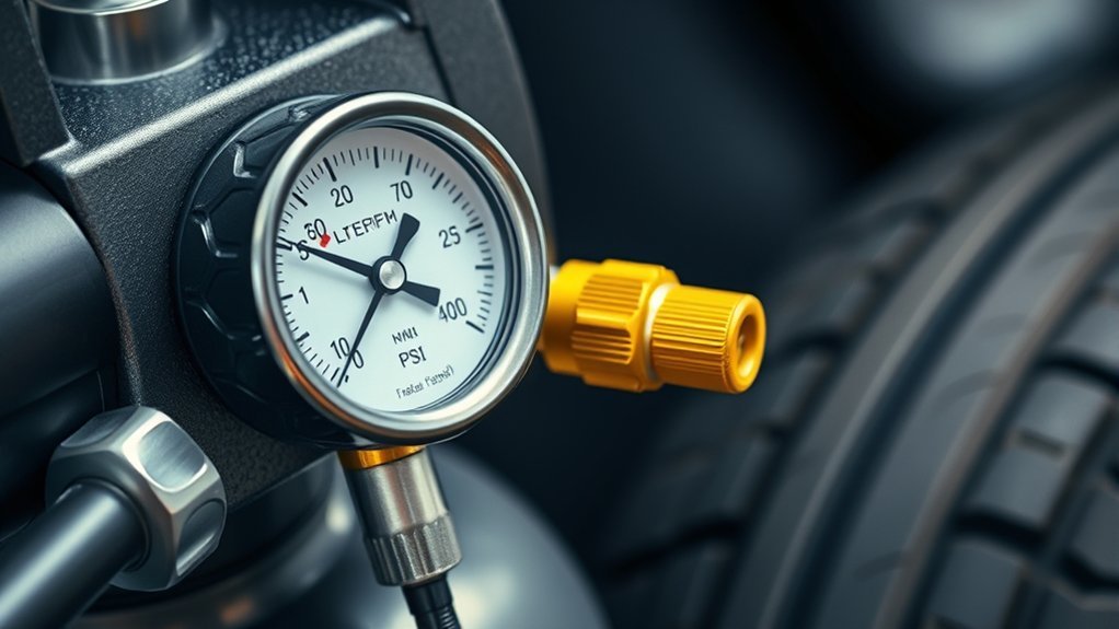 set correct tire pressure